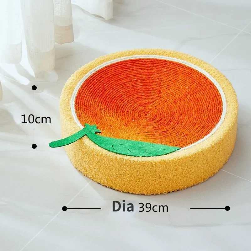Scratcher Weave Cats Pad Round Scratching Board 2 Sisal Cat in 1 Cat House Grinding Claws Cats Training Toys Furniture Supplies