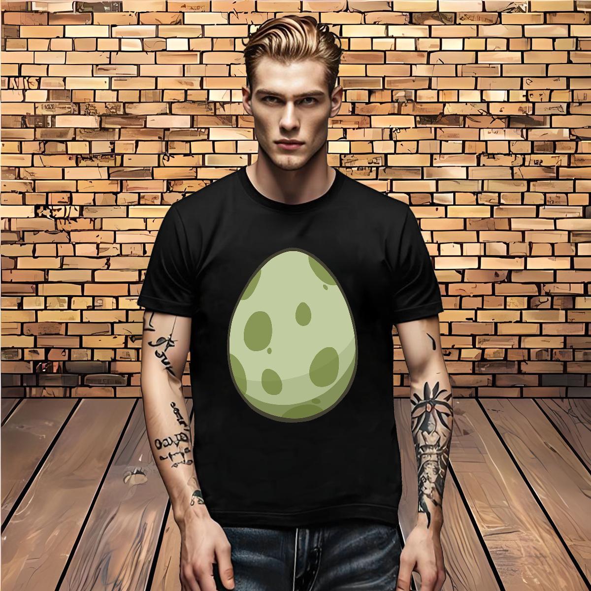 Fashion New Men Clothes T-Shirt dinosaur egg High Street Hip Hop 230g Cotton Clothings Breathable Cool Men T Shirts Custom Print Oversized