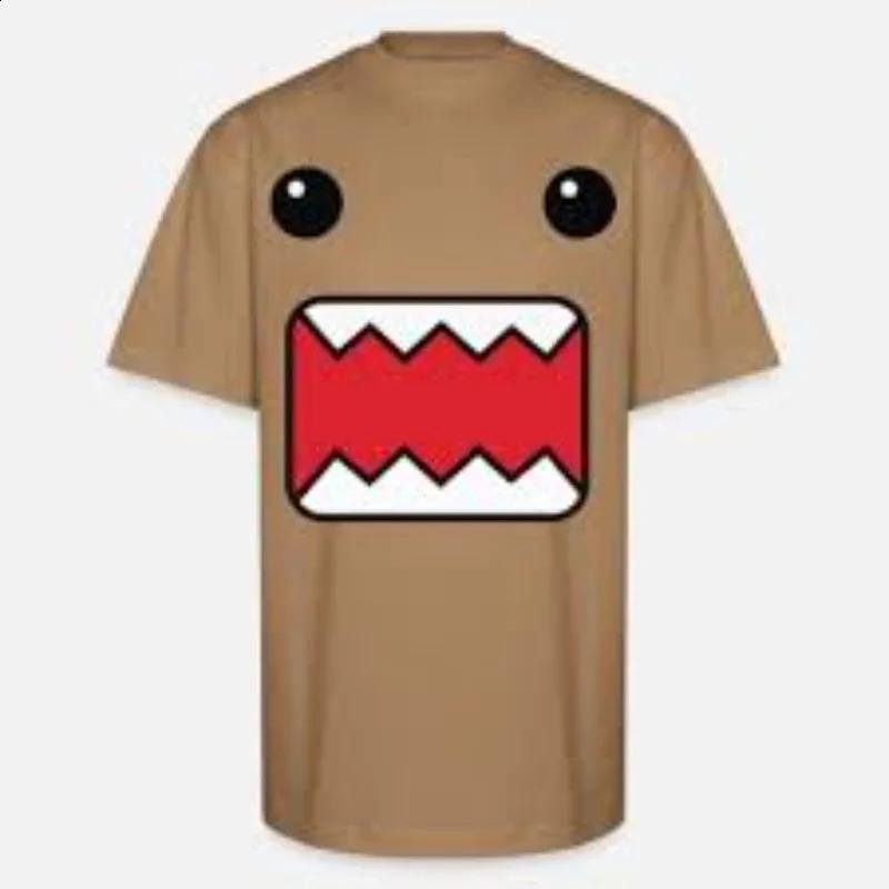Kawaii oversized pattern printed mens Y2K street retro pure cotton plus size Tshirt casual couple clown top 240819