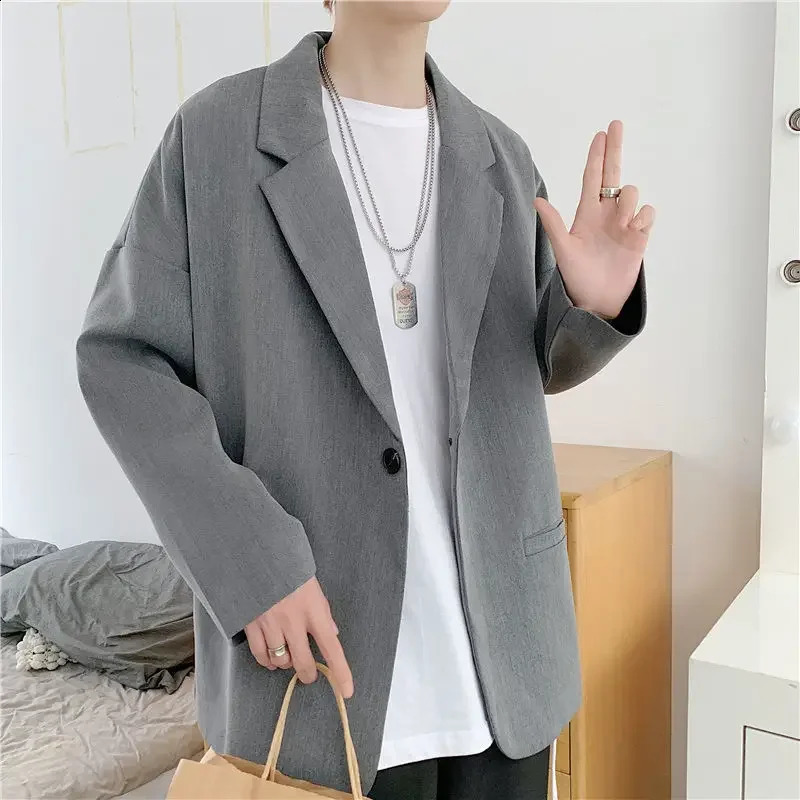 Linen mens jacket plus size oversized party summer original casual highquality fashion classic 240819