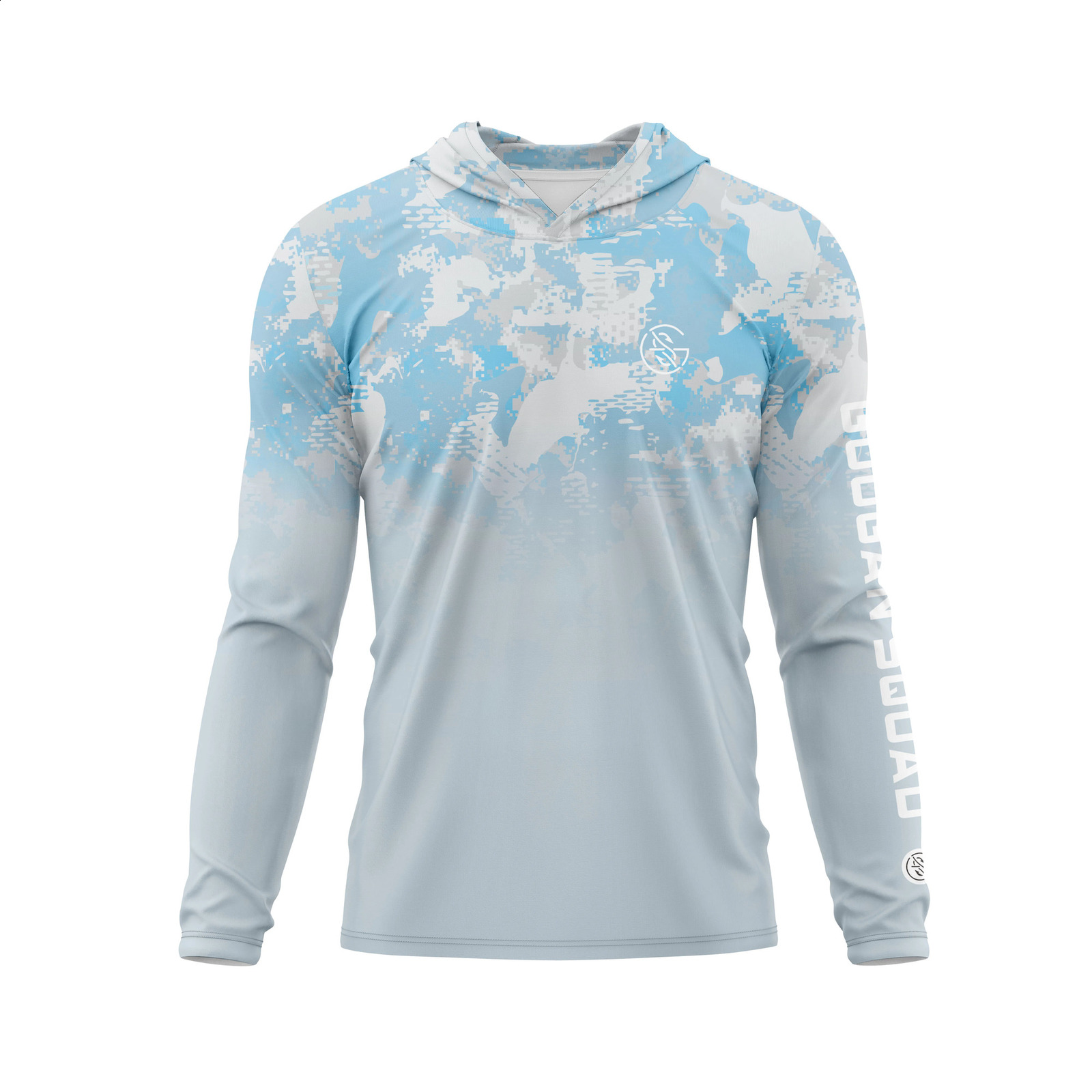 Googan Squad Mens UPF 50Sunscreen UV Shirt Hoodie Quick drying Long sleeved Plain Rush Protective T-shirt Fishing Equipment 240815