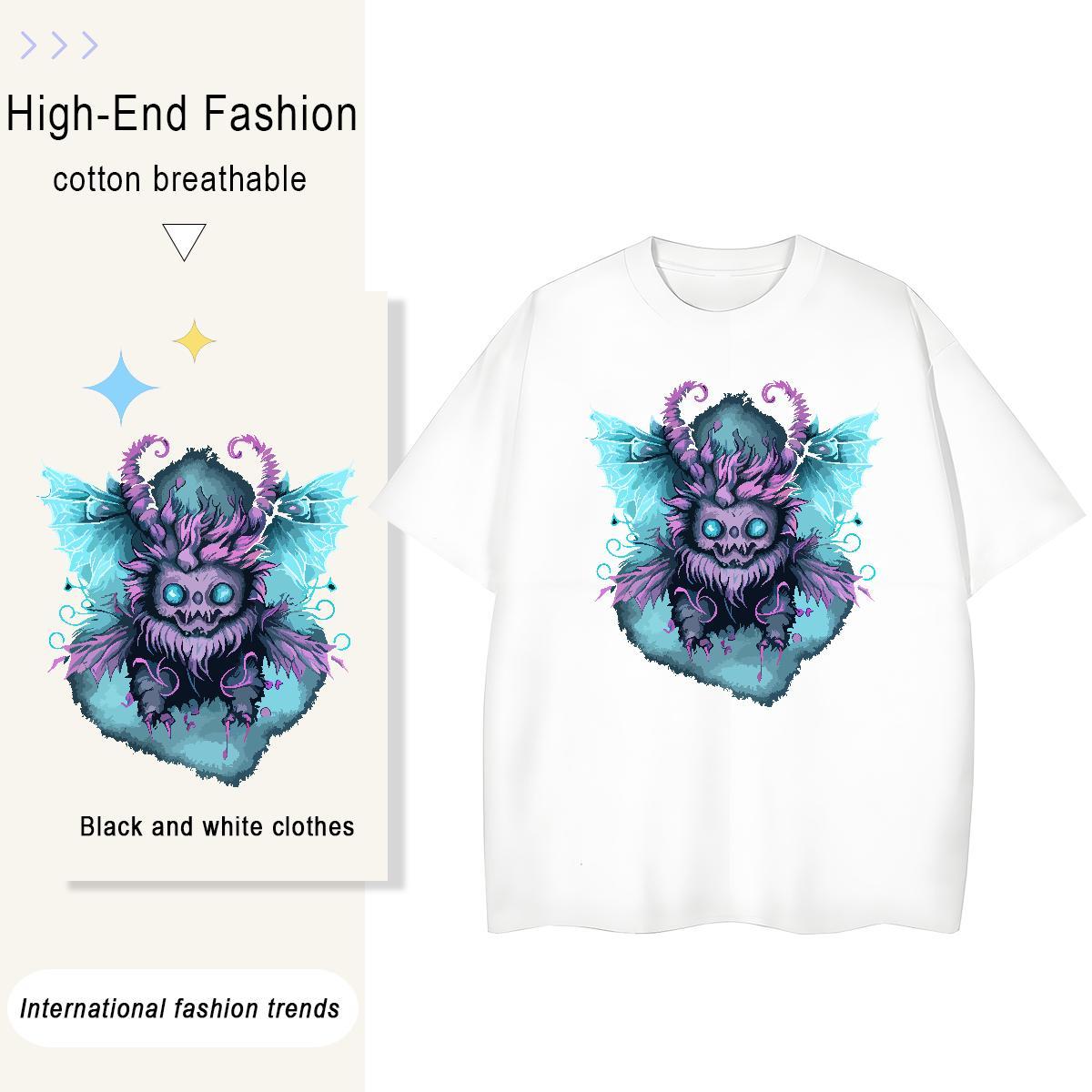 New Woman Tshirt Daily Outfit Round Neck Short Sleeve Tops Tees Brand 230g Cotton ET Custom Printed Women T Shirts