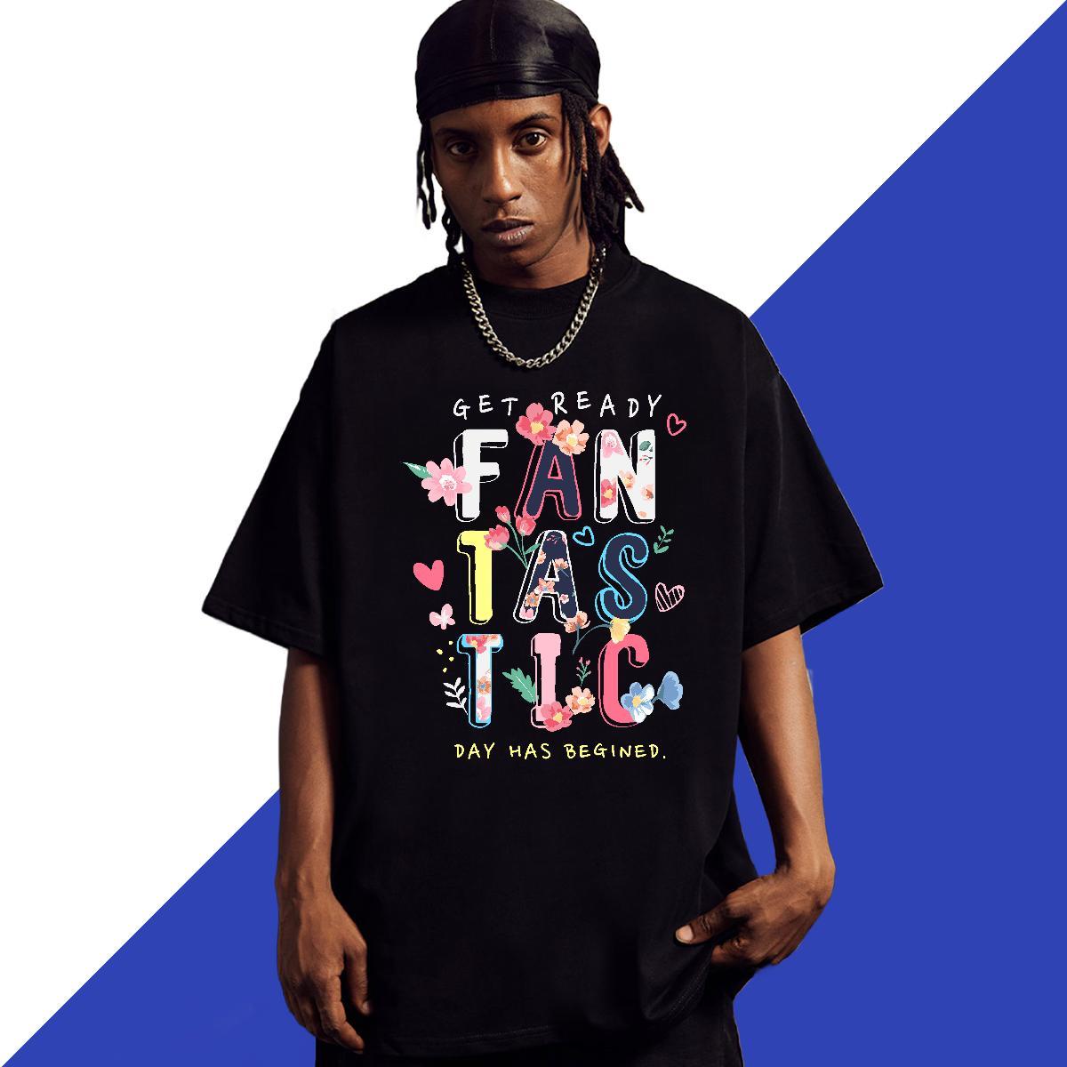 TOP Quality Tshirt for Man Woman Street wear Hip Hop 230g Pure Cotton DIY Printed Crew Neck letter T Shirt For Man Wholesale Clothings