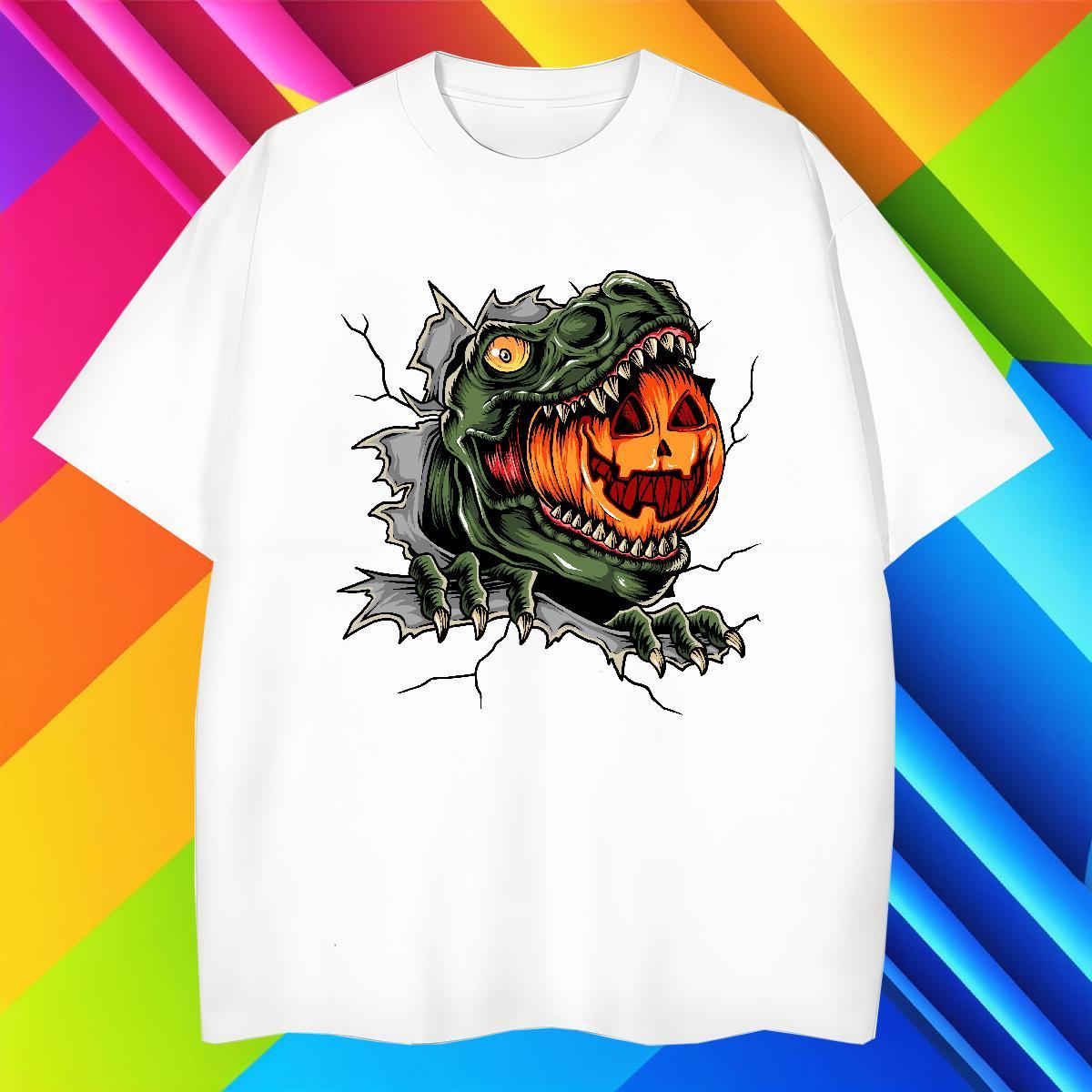 Classic T-Shirts pumpkin Pure Cotton Sport DIY Printed 230g 100% Cotton Couples T Shirts 2024 Clothes