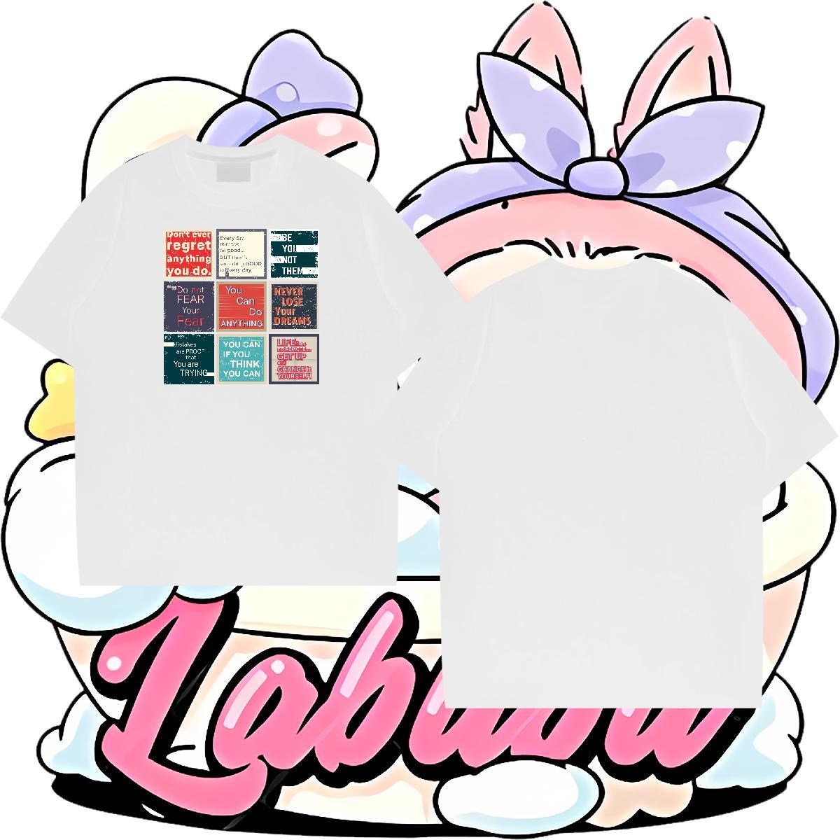 TOP Quality Men Tees Sport 230g Pure Cotton Anime Print Breathable Short Sleeve letter Man T Shirts Factory Direct Tops Tees