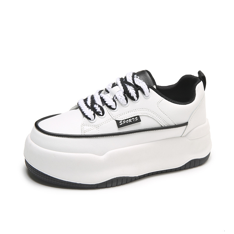 Ddmysports Little White Summer New Korean Edition Versatile Student Thick Sole Board Leisure Sports Shoes Female OUTDOOR