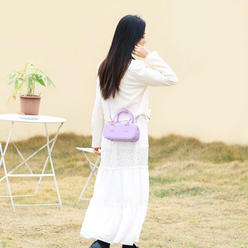 PVC Jelly Fashionable Versatile Soft Handle Handbag, Stainproof And Easy To Wash, Summer Women's Diagonal Cross Bag