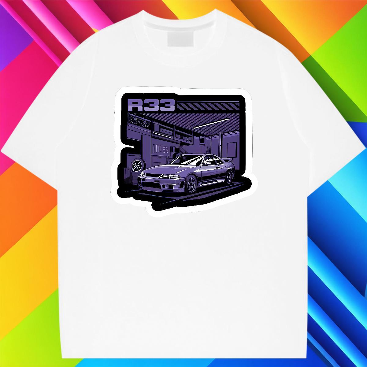 Unisex Men Clothes T-Shirt Street Casual 230g Cotton Customized Print Breathable Crew Neck car T shirt Free Shipping Wear