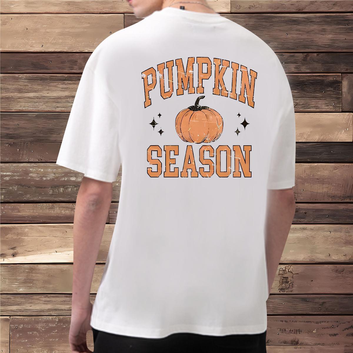 Comfortable Man T Shirts pumpkin Breathable Crew Neck Outdoor DIY Anime 230g 100% Cotton Tshirts Designer Clothes