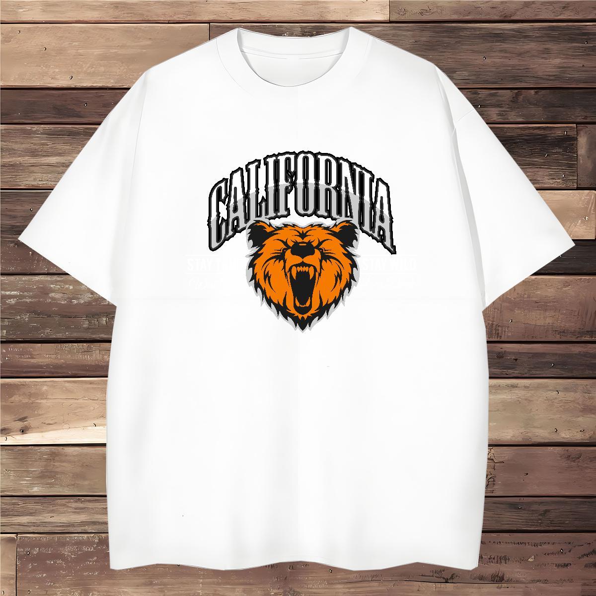 Soft T-Shirts animal Crew Neck Home Outdoor Custom Anime 100% Cotton 230g Tshirt for Man Woman Designer Fashion Clothings