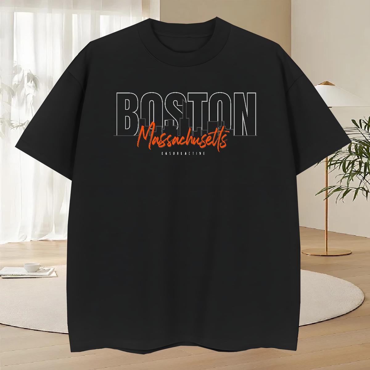 Soft Couples T Shirts Daily Outfit 230g 100% Cotton Anime Breathable Short Sleeve letter T-Shirts for Men DIY Customized Tees