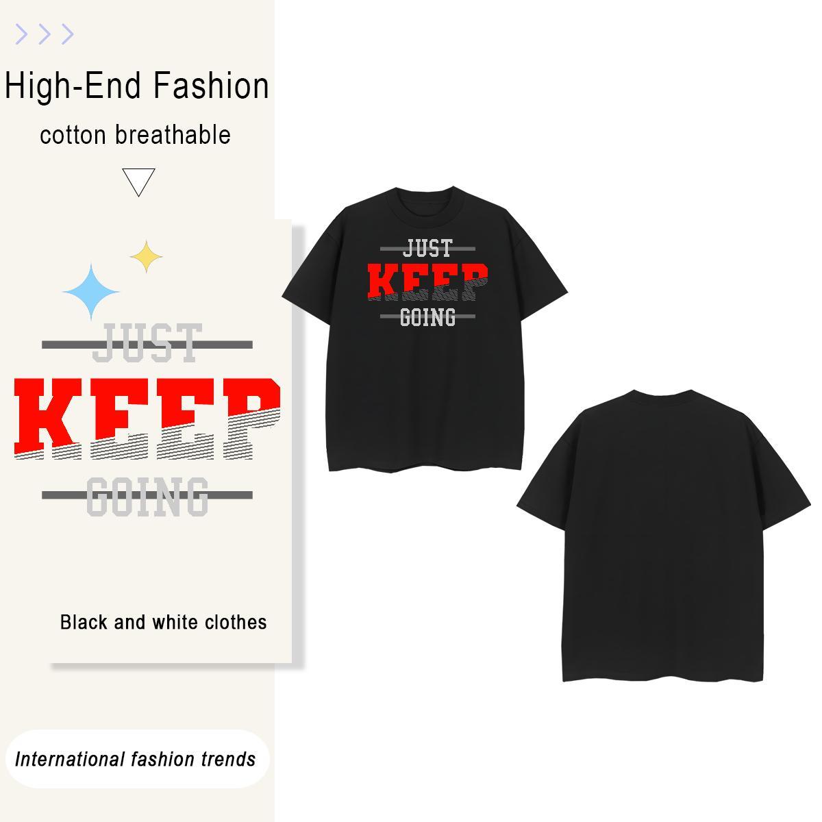 Popular keep 100% Cotton 230g Men Tshirts Beach Pure Cotton T shirt Free Shipping Custom Anime Tops Tees