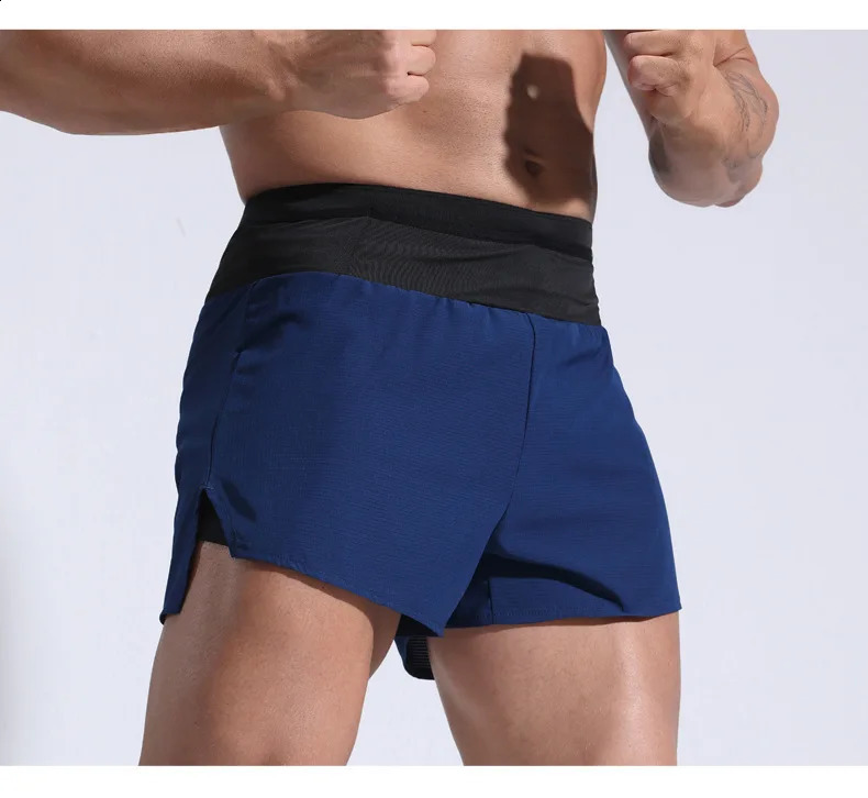 Mens and womens sports shorts waist bag marathon running moisture absorption quick drying luggage outdoor multifunctional 240819