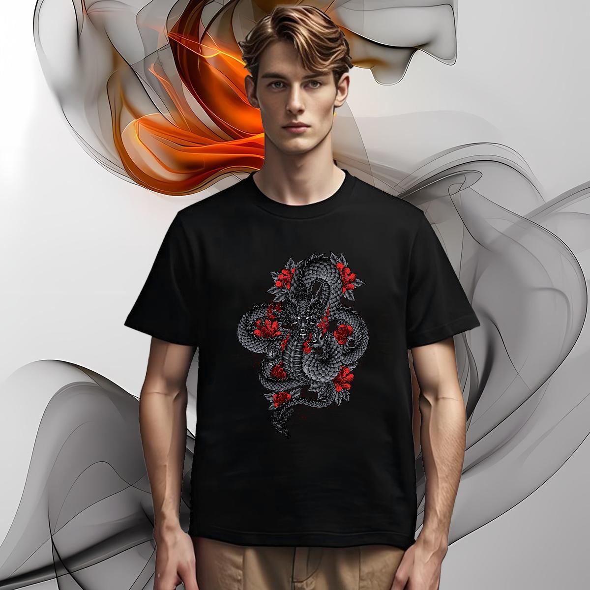 T Shirts Men 100% Cotton 230g ferocity Casual Beach Pure Cotton White Plus Size Tshirts Brand Designer Tees Shirts