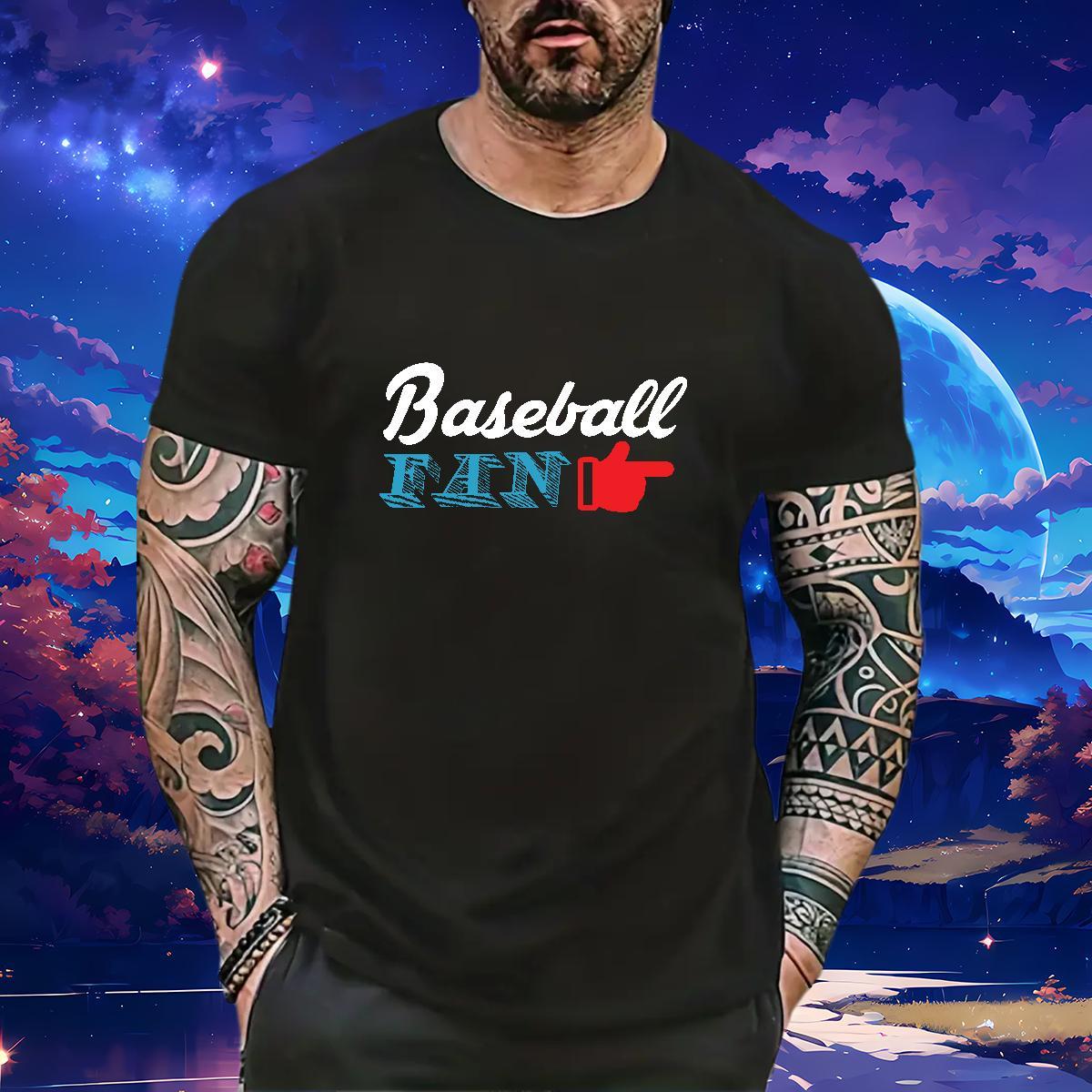 Wholesale baseball 230g 100% Cotton Men Clothes T-Shirt Daily Outfit O Neck Short Sleeves Mens T Shirts Factory Direct DIY Anime Tops Shirt