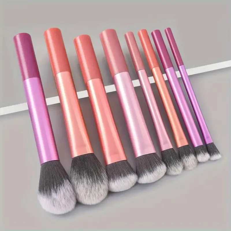 8pcs Professional Makeup Brush Set Cosmetic Foundation Powder Blush Eyeshadow Kabuki Blending Make Up Brush Beauty Tool M240820