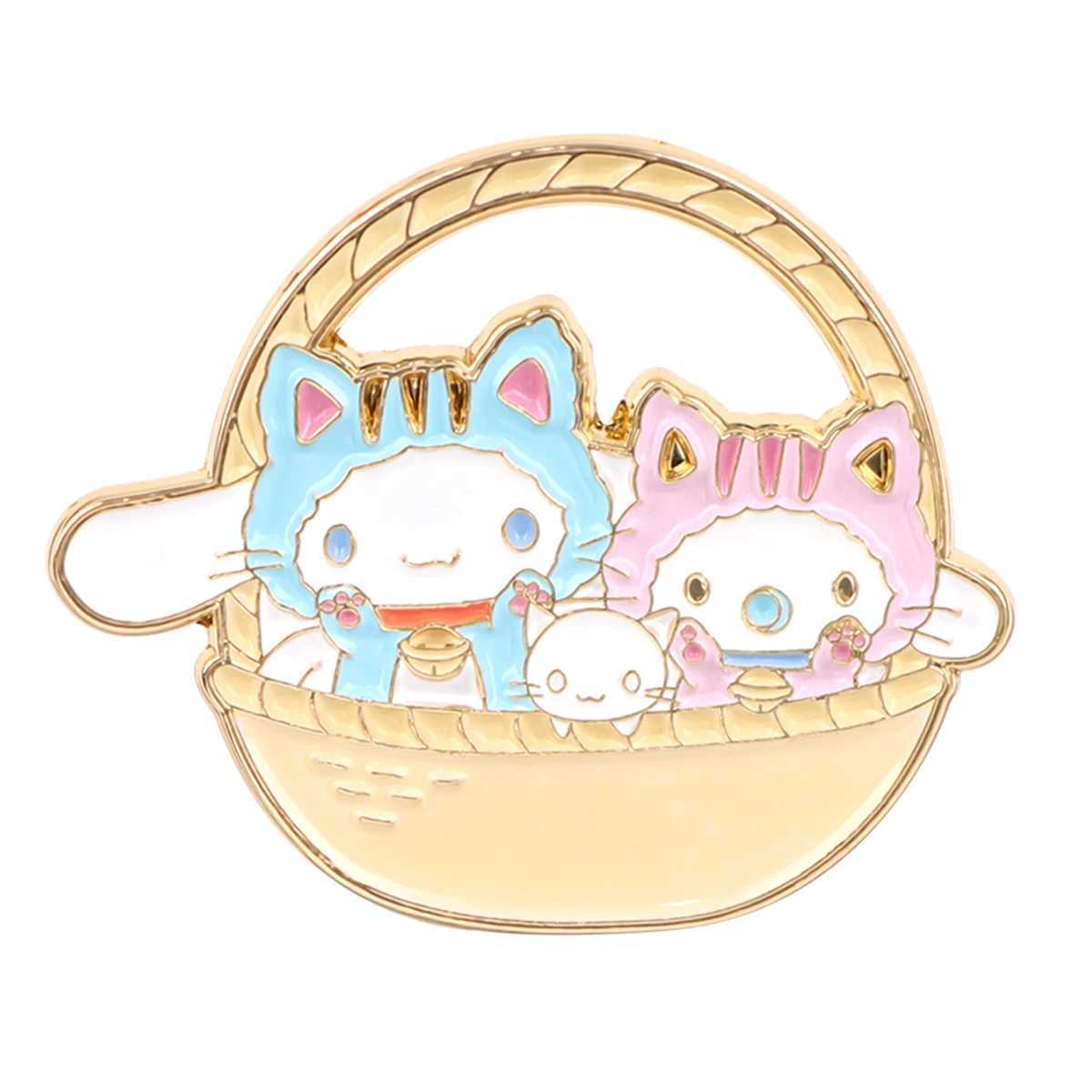 Kavay cat enamel pin cartoon womens brooch mens lapel pin badge backpack clothing accessories anime jewelry girl gift W240815