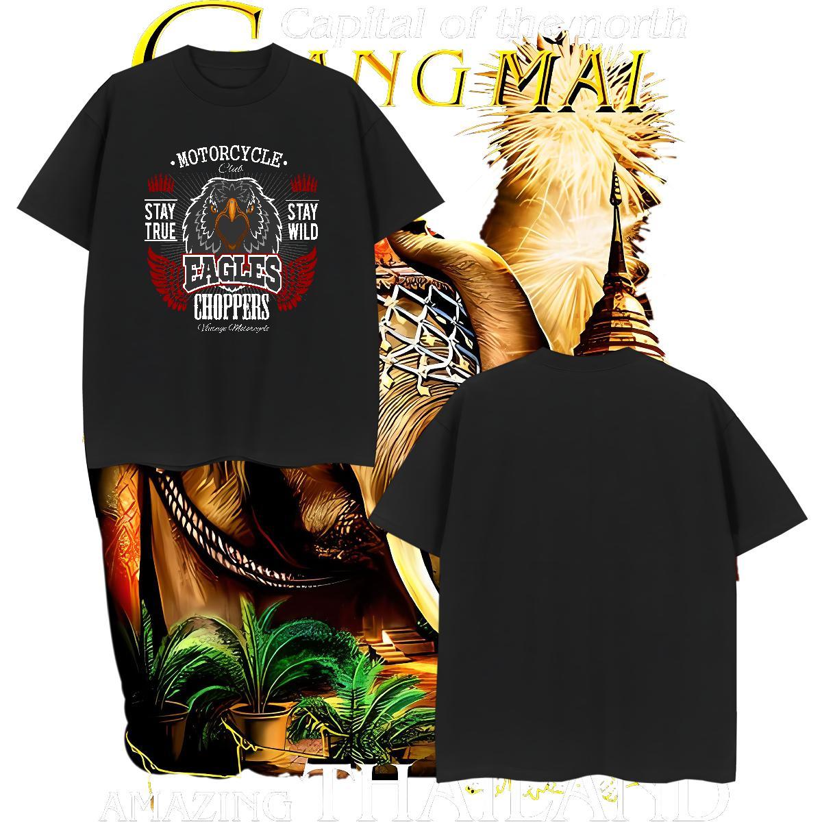High Quality Man T Shirts eagle Crew Neck Breathable Casual Oversized 3XL 4XL 230g 100% Cotton Tshirt for Man Woman Classic Casual Tee Shirt
