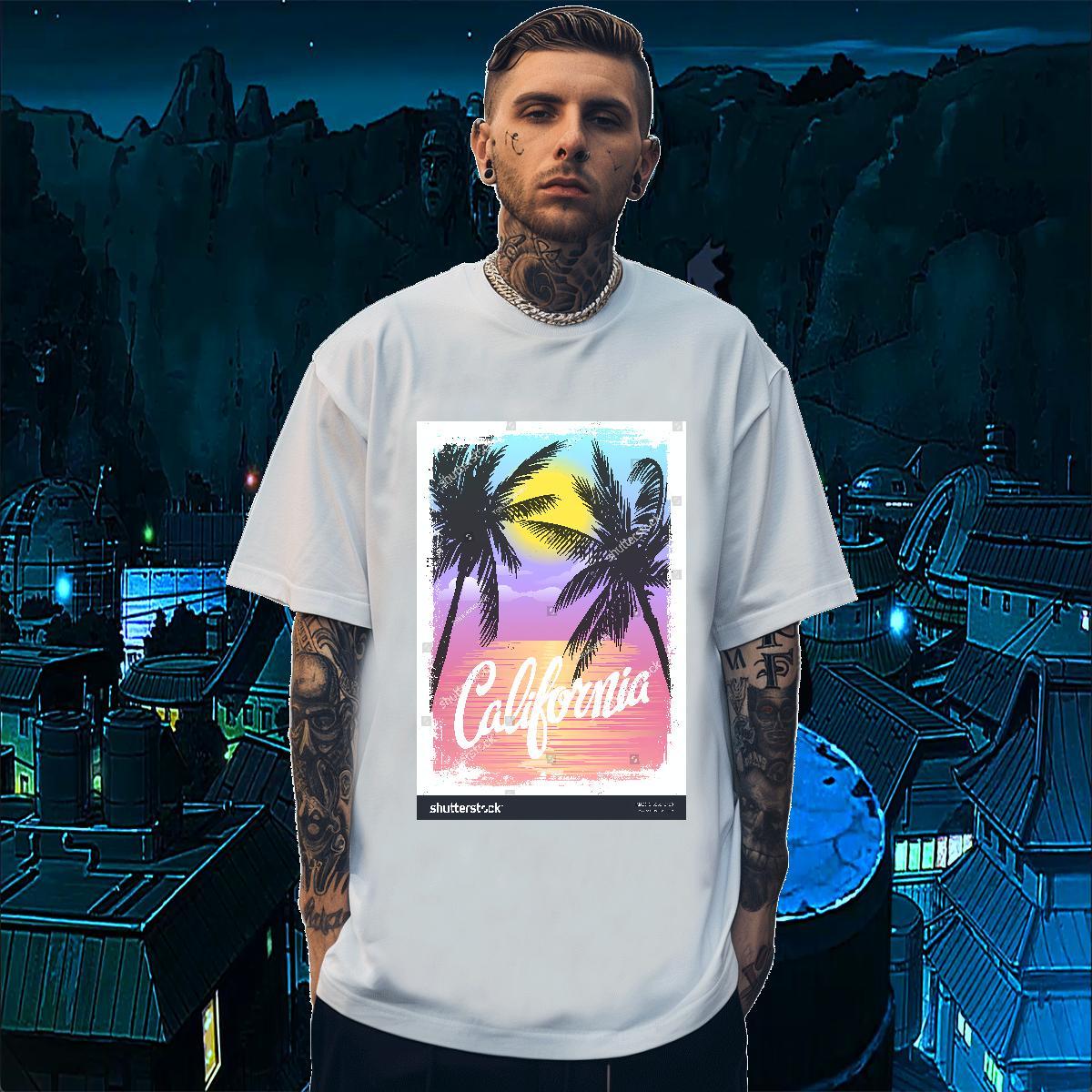 High Quality sun 100% Cotton 230g Couples T Shirts Casual Daily Wear Breathable Short Sleeve T Shirt For Man Factory Direct Anime Clothes