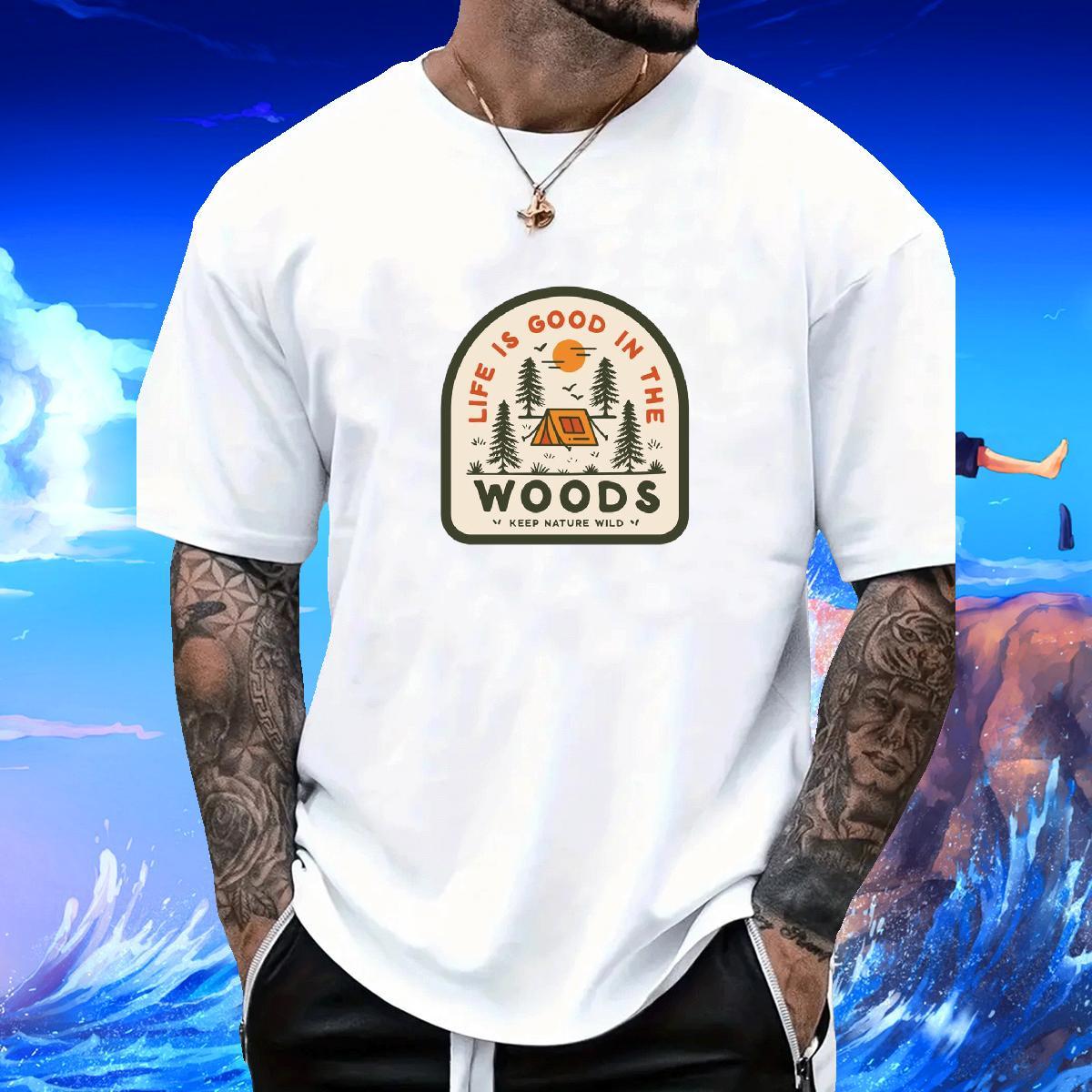 Designer Couples T Shirts tree Hip Hop 230g 100% Cotton Tshirts Short Sleeve O-Neck High Quality Man T Shirts Plus Size Cartoon