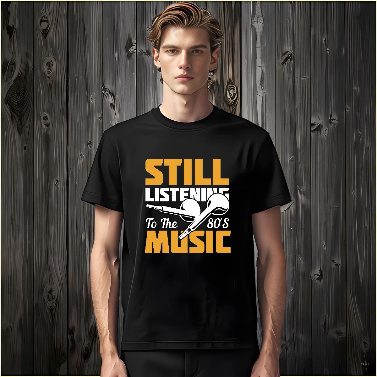 Classic music T Shirt For Man Street Casual Tshirts 230g 100% Cotton Stylist Pure Cotton Oversized 3XL 4XL Top Tees