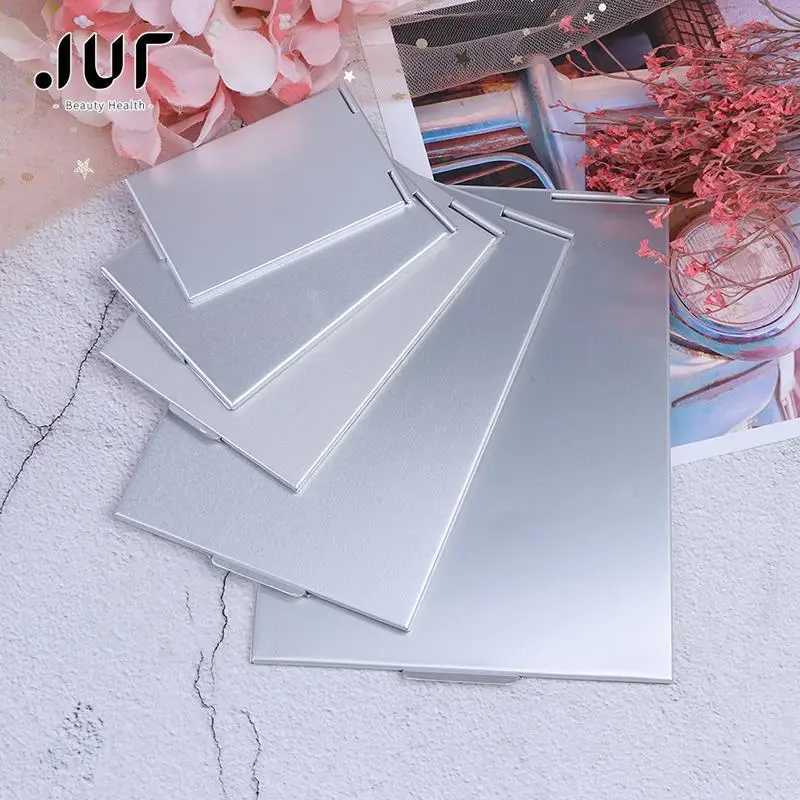 5 Sizes Pocket Rectangle Makeup Folding Mirrors Ultra-thin Folding Make Up Mirror Personalised Portable Compact Cosmetic Mirror Y240819