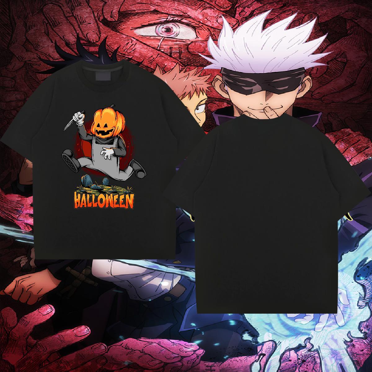 Comfortable Mens T Shirts halloween Breathable Street Casual Custom Printed 230g Cotton Tshirts Wholesale Top Tees