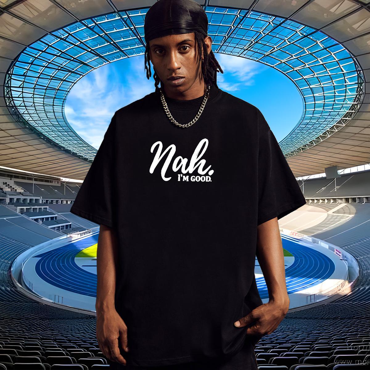 Loose Fit Men Tshirts Hip Hop 230g Cotton Custom Anime Breathable Crew Neck letter T-Shirts for Men 2024 Summer Tee Shirt