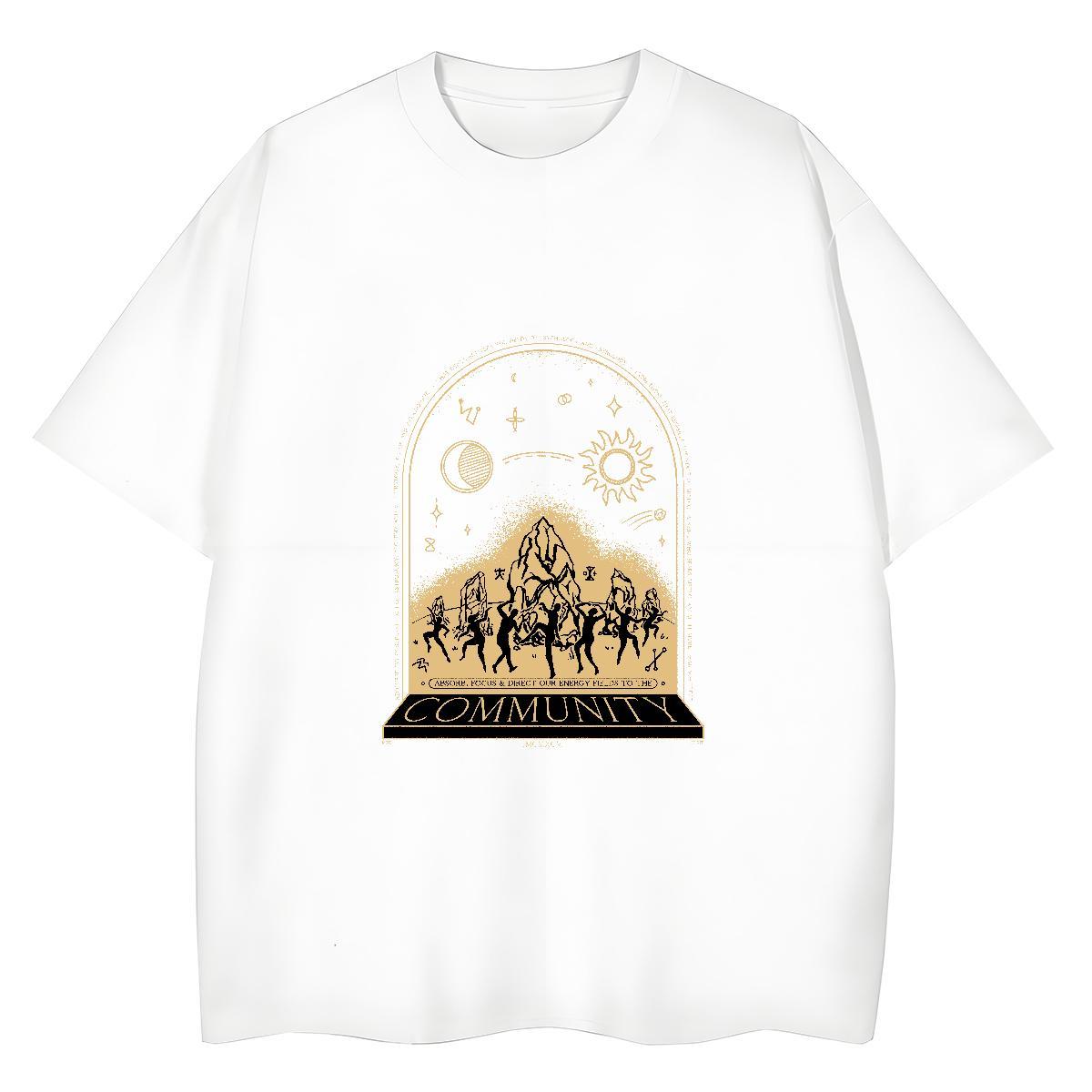 Fashion Lady T shirt Beach Breathable Short Sleeve Tshirts Unisex 230g 100% Cotton mountains Custom Print Plus Size T Shirts Women