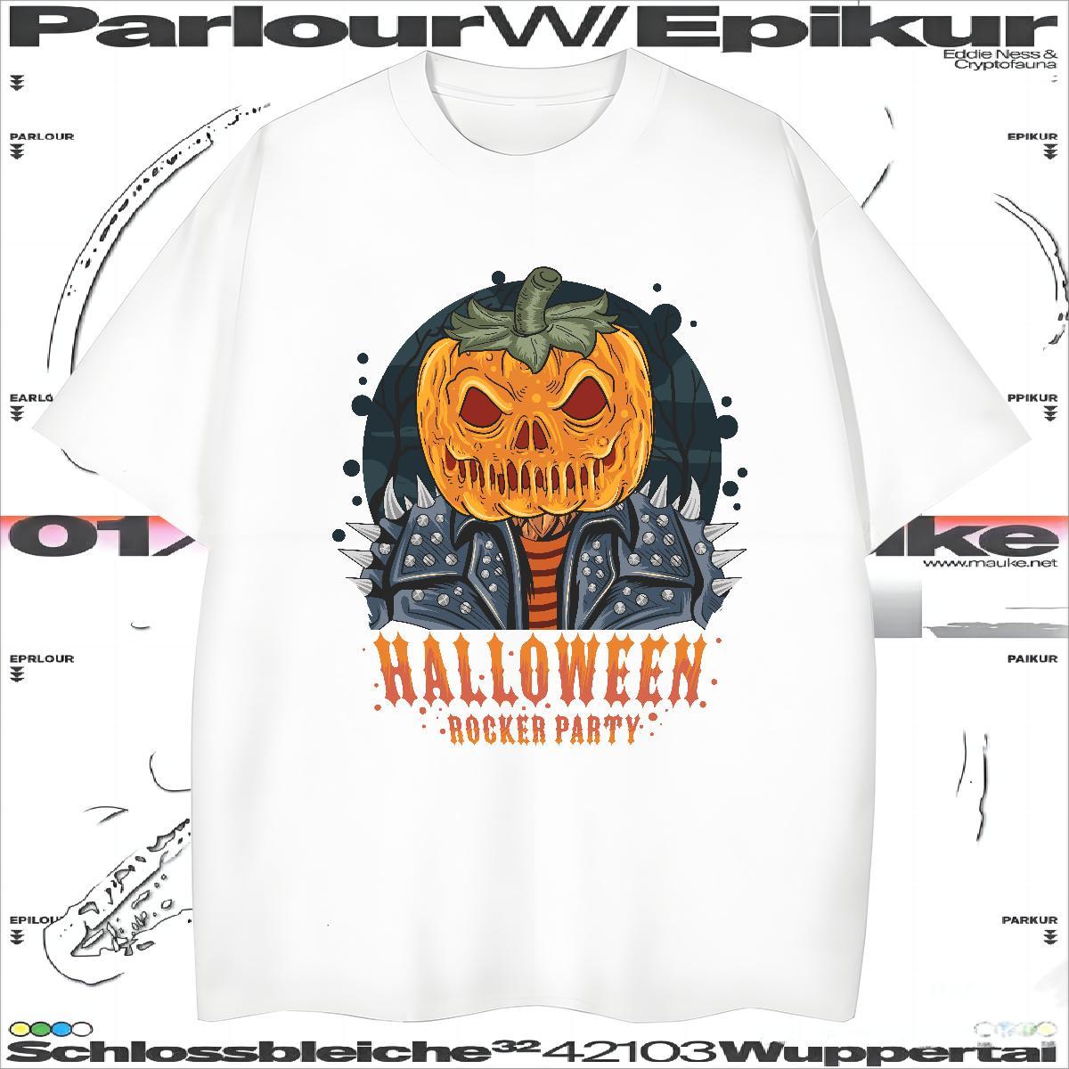 Unisex Man T Shirts halloween Pure Cotton Daily Outfit Asian Size 230g 100% Cotton Mens Tshirts Free Shipping Tops