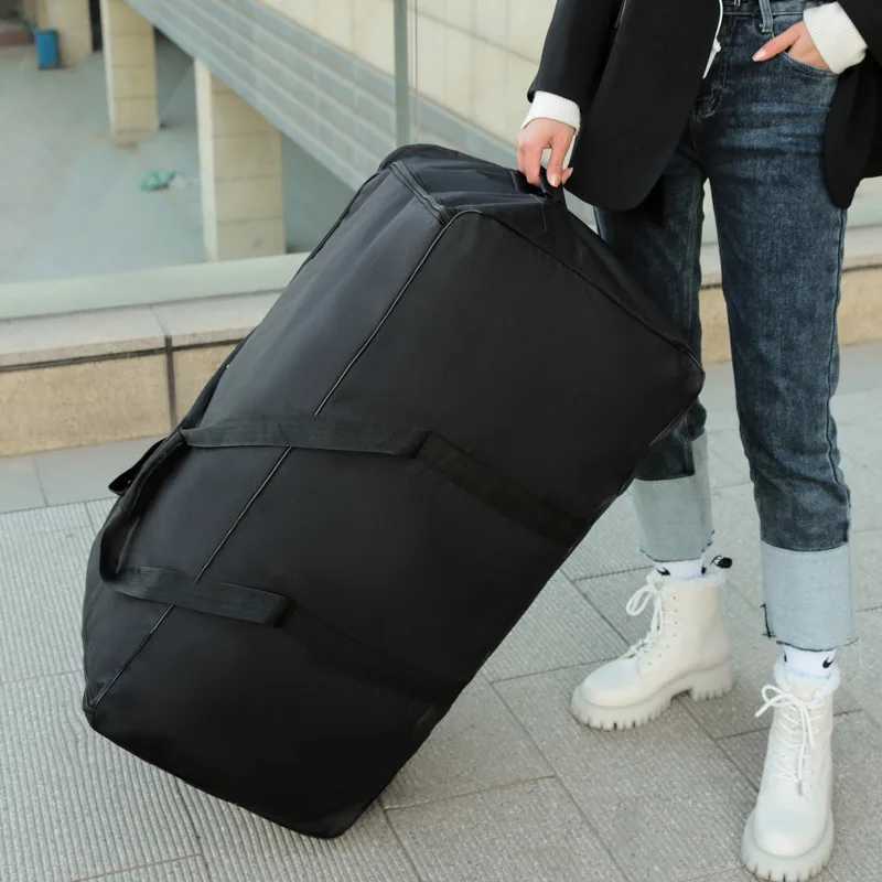 Foldable Wheel Bags Luggages Storage Bag with Wheels Large Capacity Carry On Luggage Carrier Expandable Trolley Suitcase CL240820