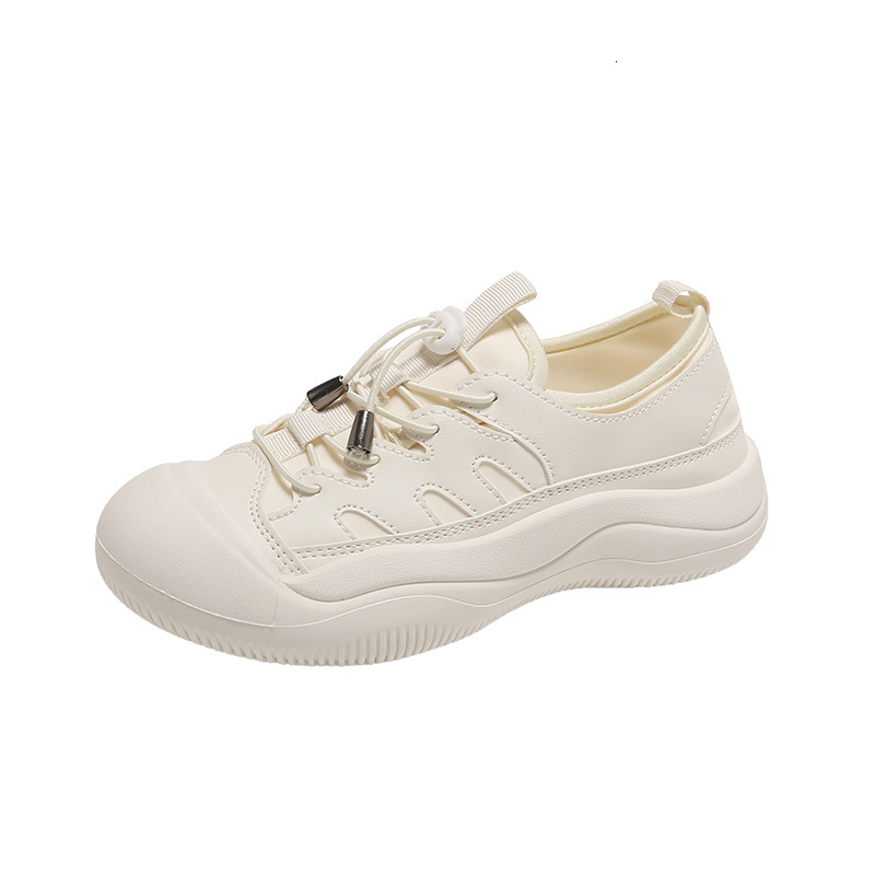 Ddmysports Autumn New Instagram Korean Edition Little White Female Students Thick Sole Versatile Casual Sports Board Shoes Trend P OUTDOOR