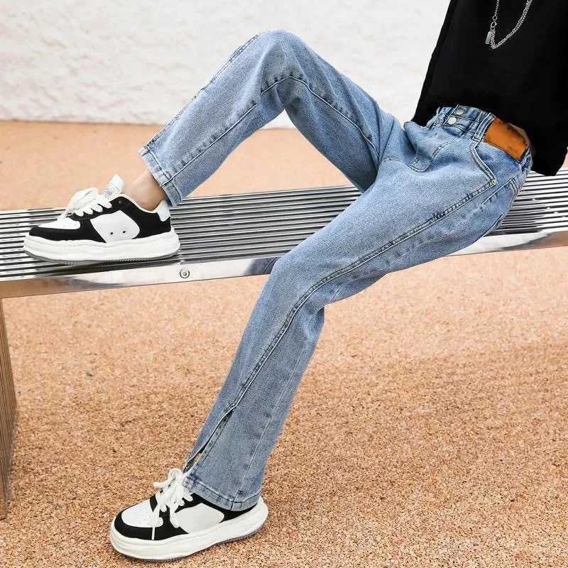 Girls jeans fashion autumn 2024 new retro casual street style pure cotton jeans Trouser soft girls fashion Trouser 5YW240819