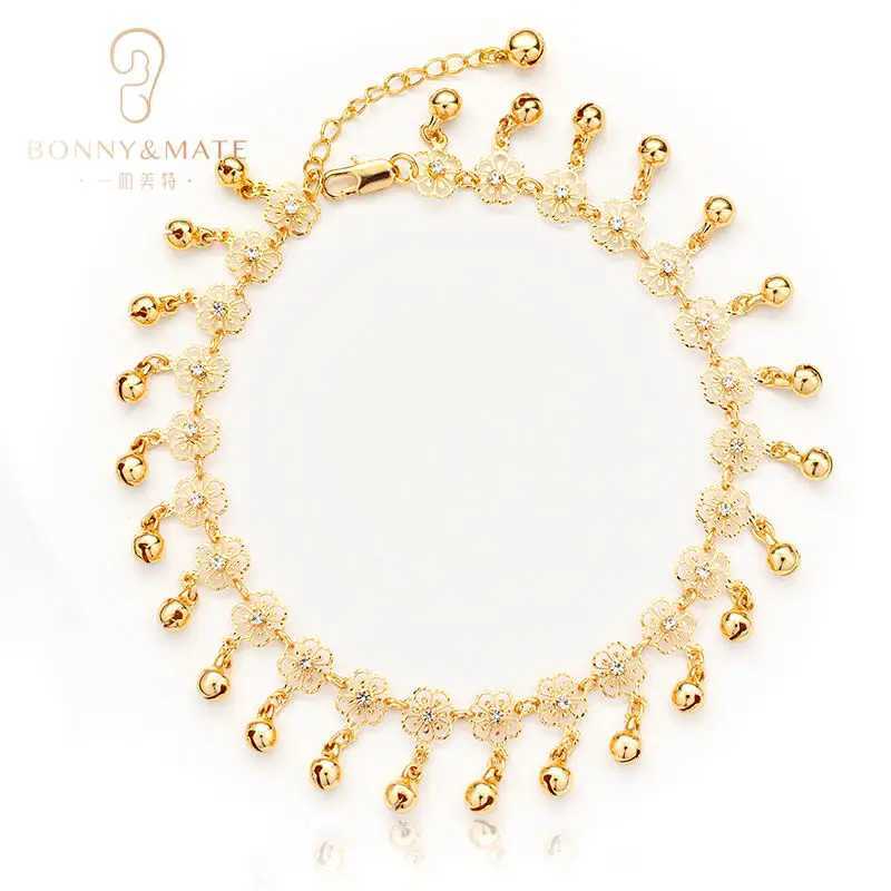 New Trend Womens Fine Jewelry 18K Gold Plated High Quality Low Allergen Adjustable Fashion Womens Ankle W240815