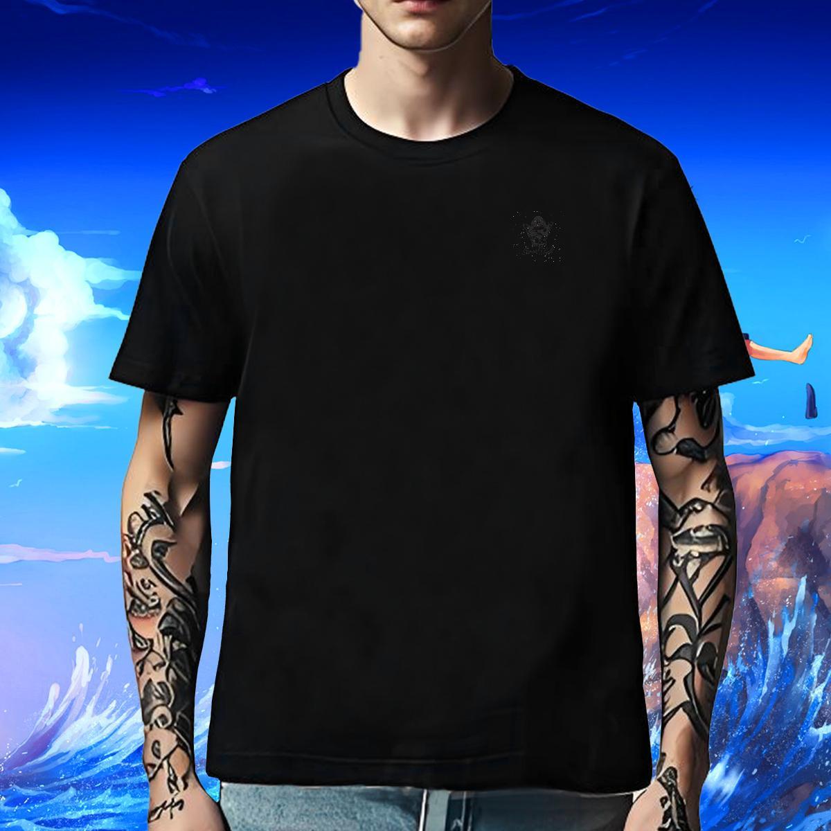 Brand Men Tees Daily Wear 230g 100% Cotton Cartoon Printing L-4XL O-Neck Short Sleeve dog Men T Shirts Wholesale Tee Shirt