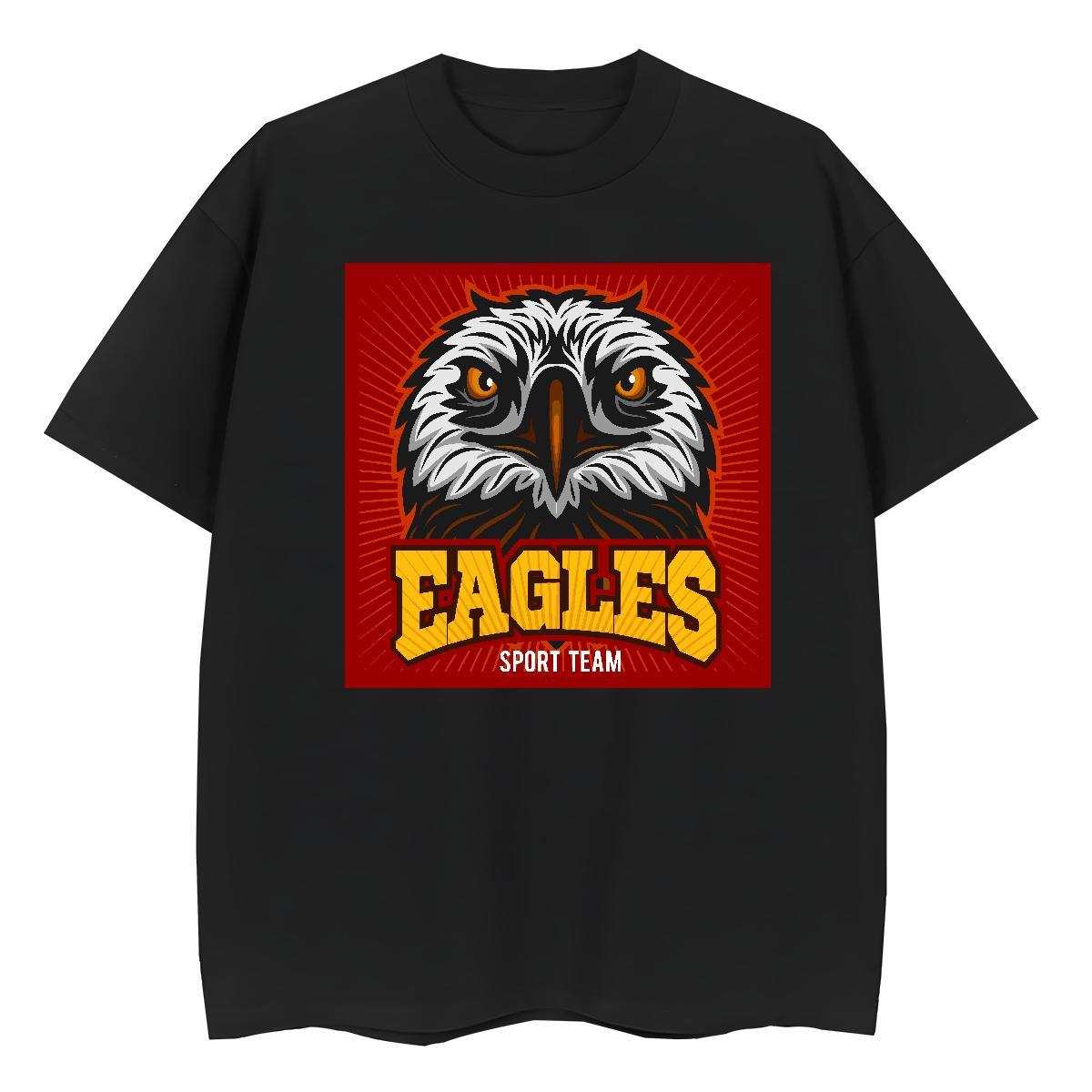 High Quality Men T Shirts eagle Breathable Short Sleeve Spring Summer Skull 230g Cotton Men Tees 2024 Designer Clothes