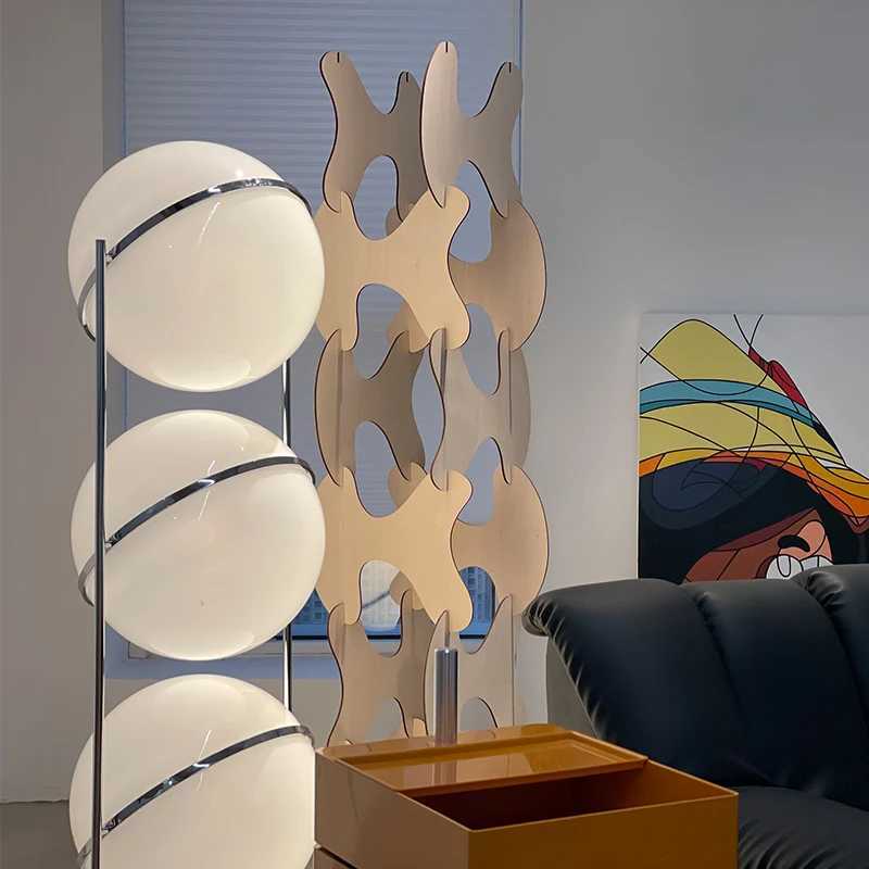 Pierre Garrault desk lamp LED metal chrome lamp living room hotel room white acrylic ball lamp home decoration art work light X2503181