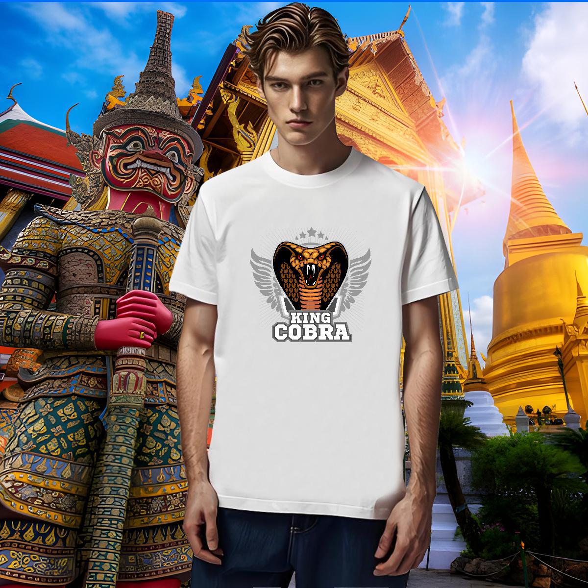 High Quality T shirt cobra Breathable Soft Street Wear White Plus Size 230g 100% Cotton Mens Tshirts Stylist Tops Tees