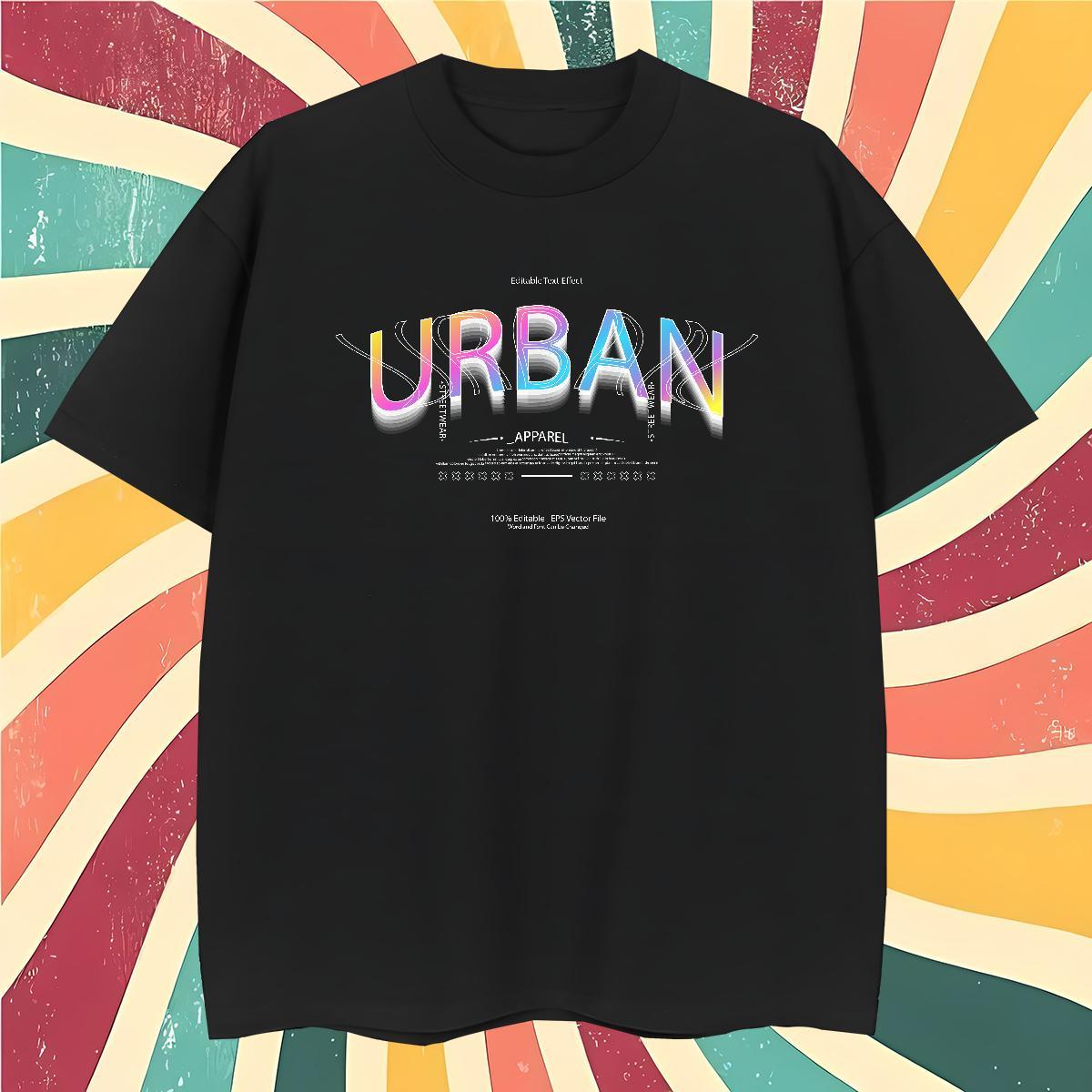 Brand URBAN 230g Pure Cotton Couples T Shirts Summer Casual Breathable Short Sleeve Man T Shirts Fashion Design Plus Size Cartoon Tops Tees