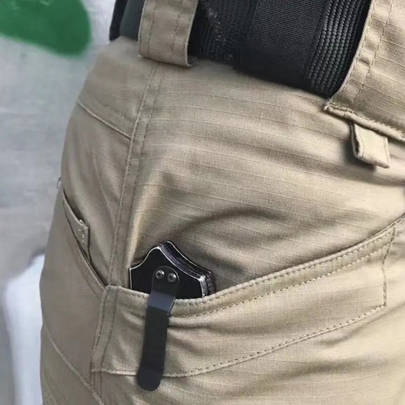 Mens urban military tactical shorts outdoor waterproof and wearresistant cargo quick drying multi pocket plus size hiking pants 240819