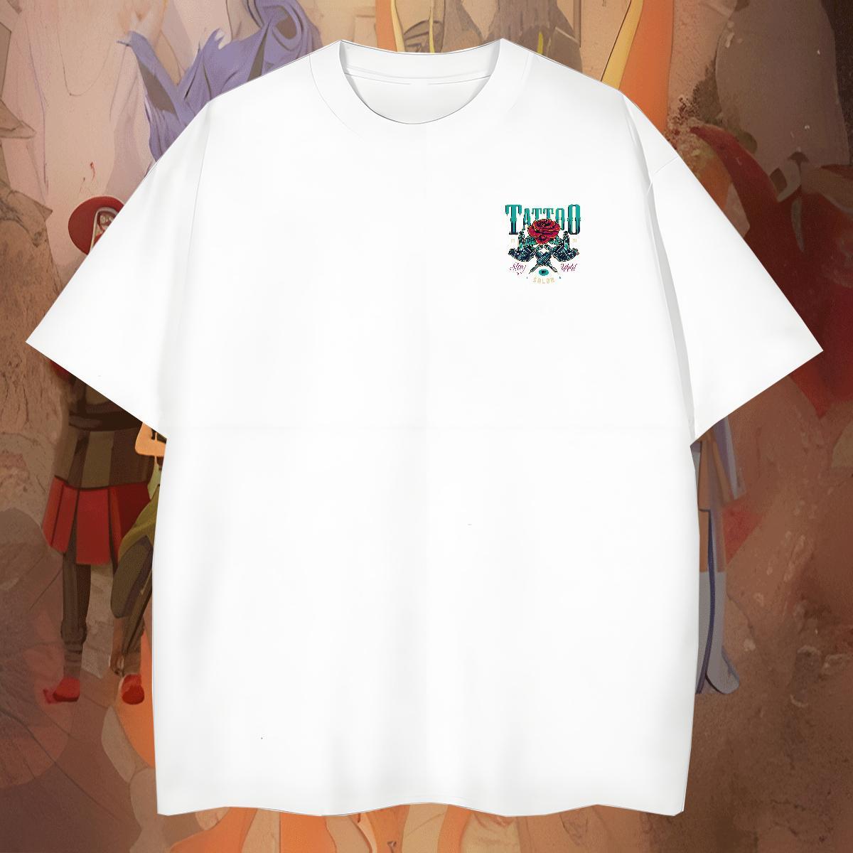 Loose Tshirts Summer Casual 230g 100% Cotton DIY Printed Round Neck Short Sleeve logo T-Shirts 2024 Designer Wear