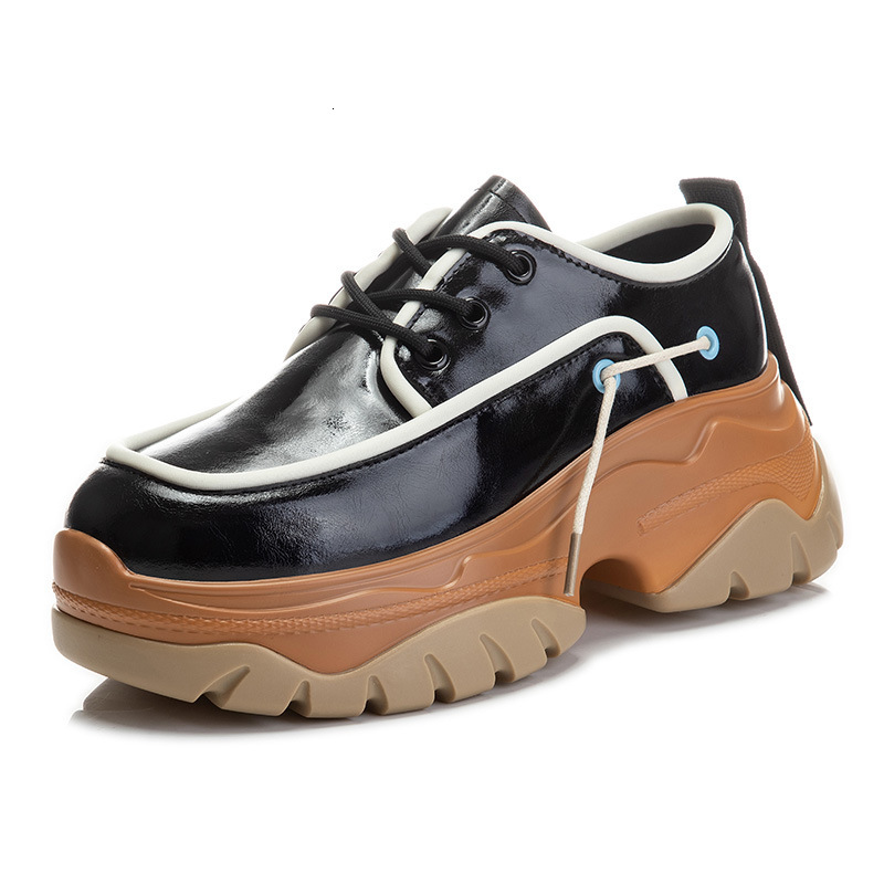 Ddmysports Small Leather With Suction Film Soles Women In Spring Single Shoes For New Sponge Cake British Style Thick Soled S Loafers OUTDOOR