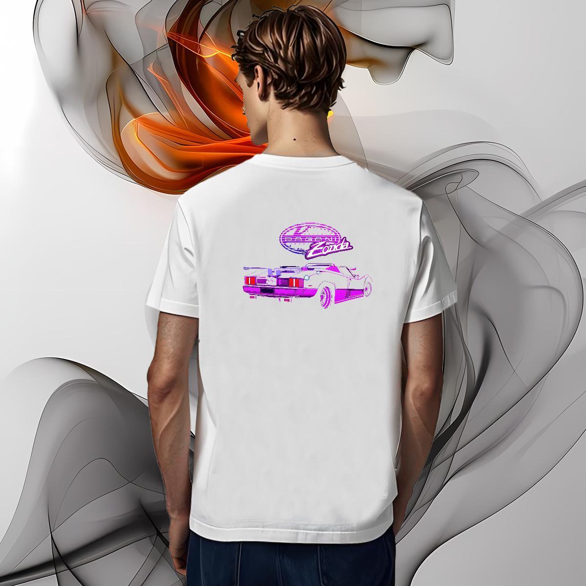 Designer car Mens T Shirts Hip Hop Street Couples T Shirts 100% Cotton 230g Stylist Breathable Short Sleeve Oversized Tees Shirts