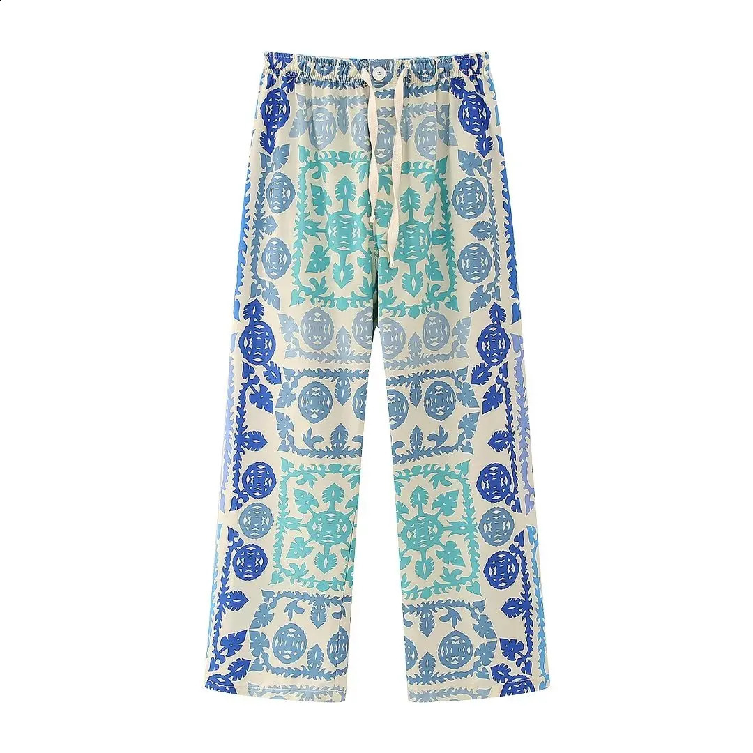 Womens printed clothing summer loose shirt and mens modern womens casual suit 240820