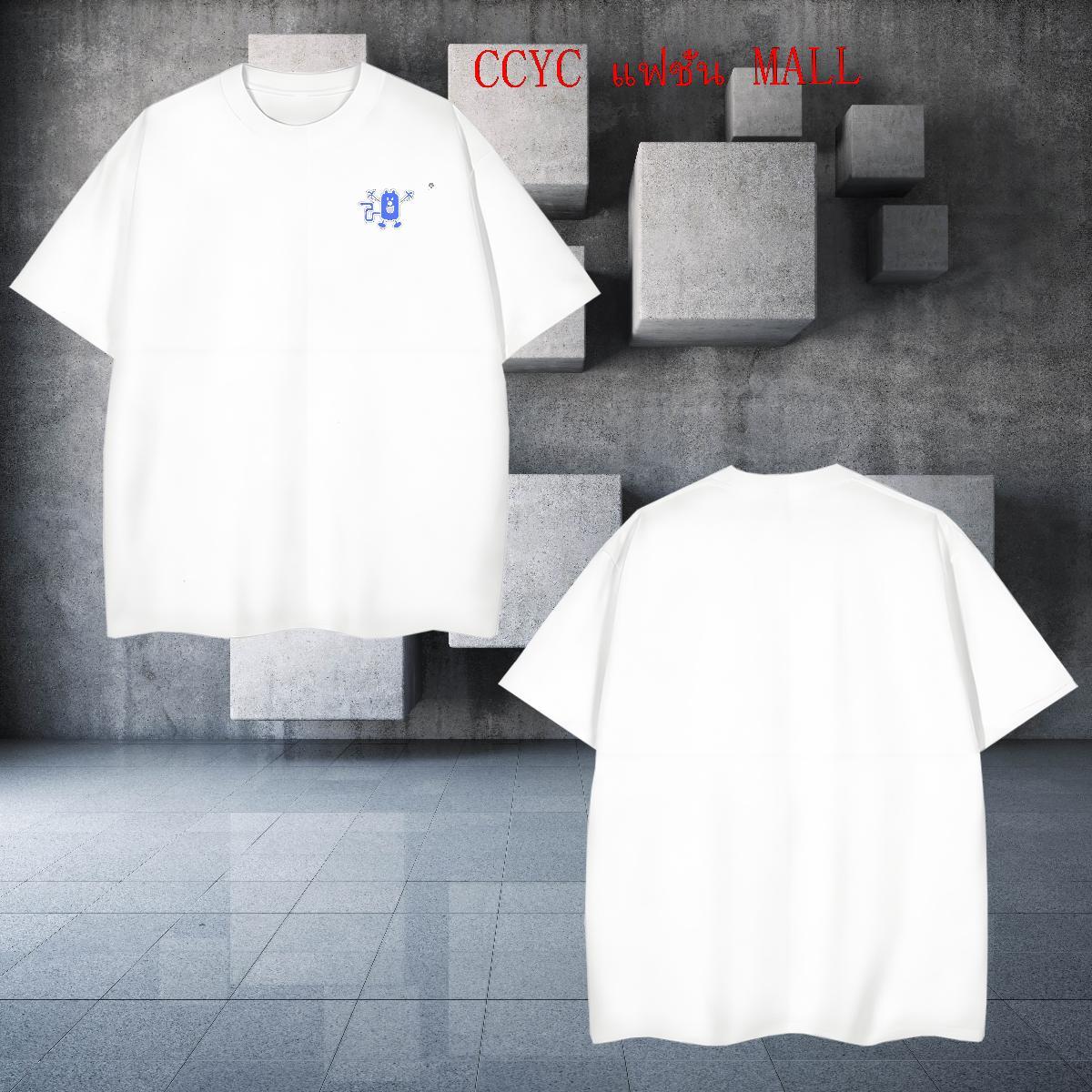 Cool Design cartoon 100% Cotton 230g Men Clothes T-Shirt Hip Hop Street Round Neck Short Sleeve T-Shirts for Men Fashion DIY Logo Oversized Tops Shirt