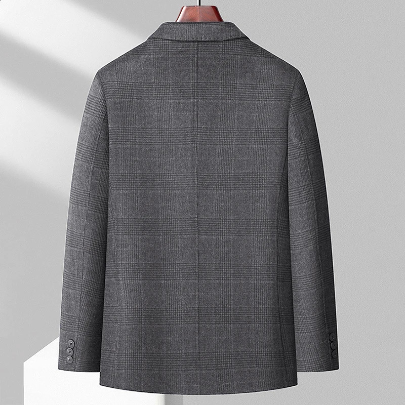 Fashion Business Gentleman Handsome British Style Casual Wool Trend Comfortable Slimming Korean Wedding Mens Jacket 240819