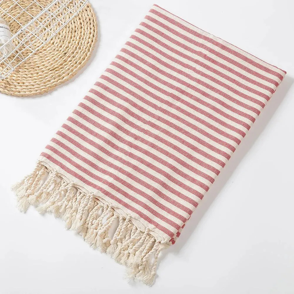 100% Cotton Turkish Beach Towel Comfortable Lightweight Absorbent Quick-drying Swimming Blanket Party Accessories 240819