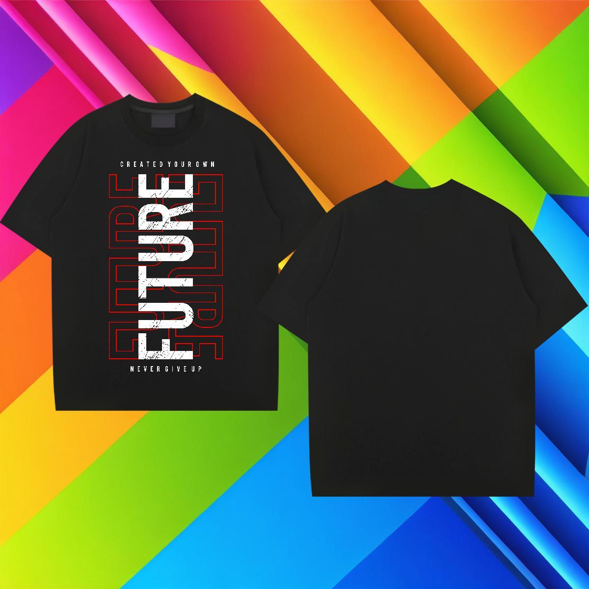Soft Men Tees Hip Hop Street 230g 100% Cotton Plus Size Custom O-Neck Short Sleeve letter T shirt Casual New Tops Tees