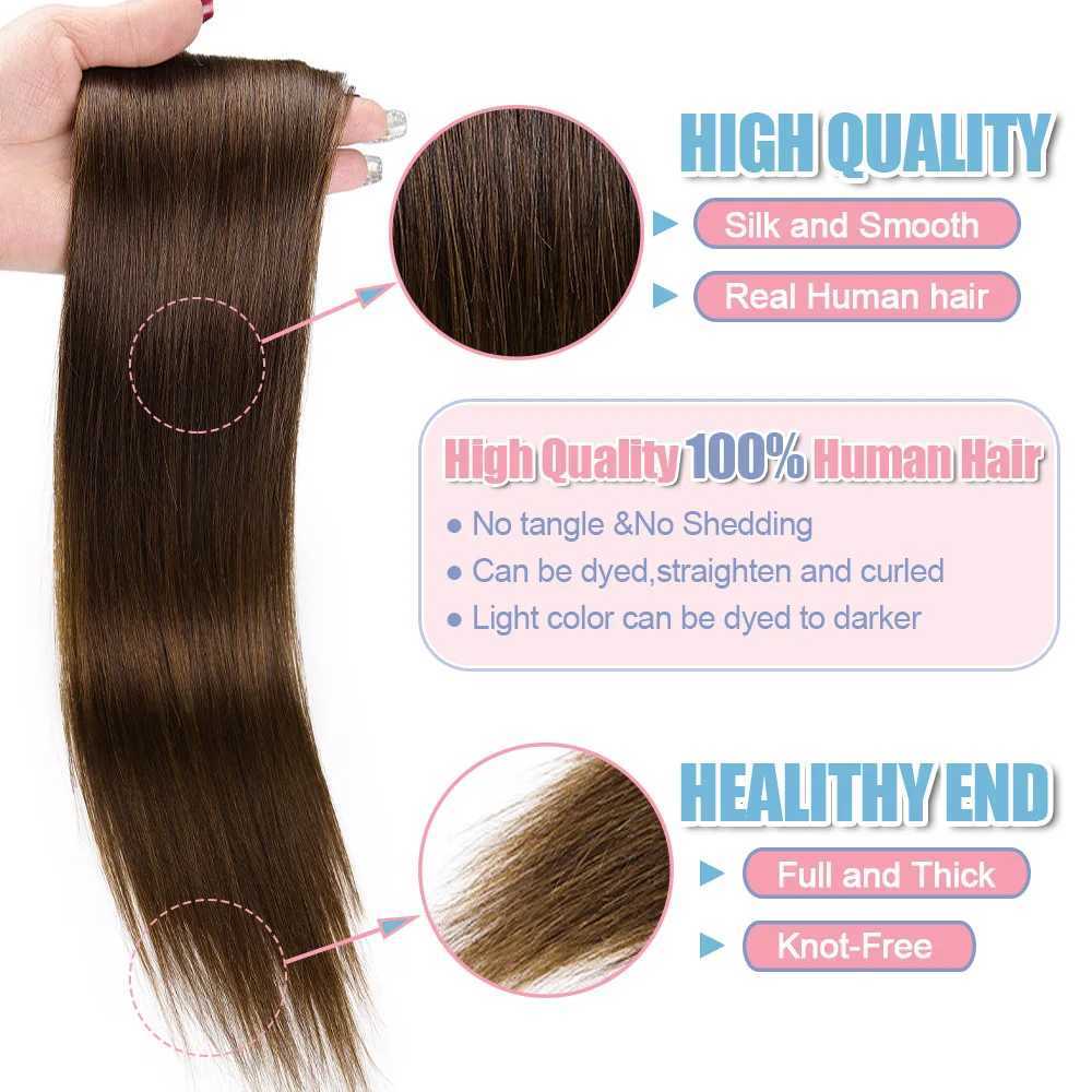 100% human hair with ponytail wrapped in straight ponytail Brazilian hair with ponytail female hair W240817