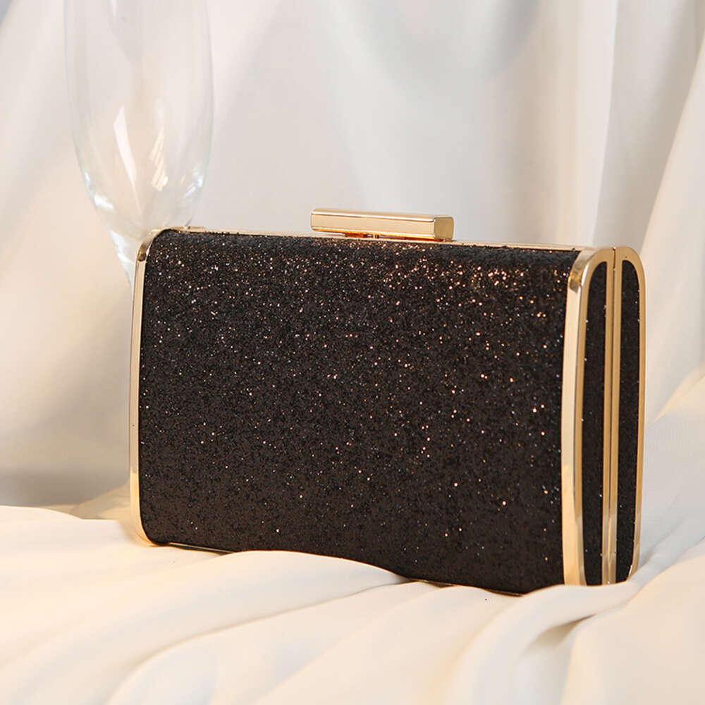 2023 New Fashion Shining Chain Crossarm Small Square Bag Banquet Dress Bridesmaid Handbag Women